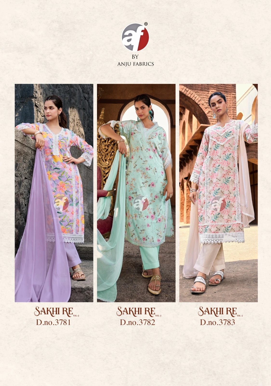 Anju Fabric Sakhi Re Vol 2 Linen Cotton Wholesale Fancy Readymade Salwar Suit Catalog — Wholesale Salwar Suits, Anju fabric wholesale from Surat — view 8